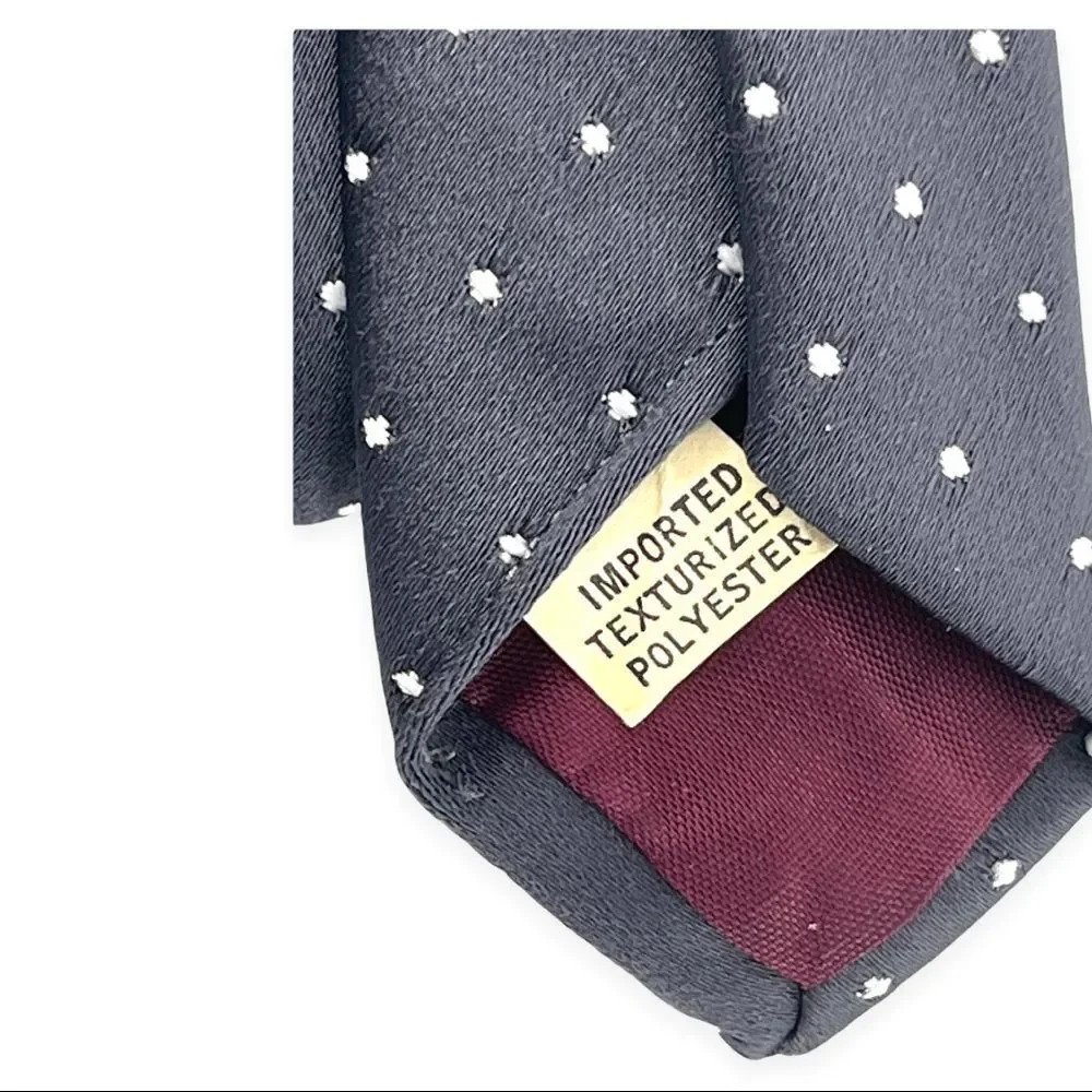 Damon Mens Polyester Tie Grey in EUC